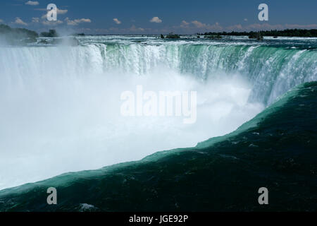Horseshoe Falls a Cascate del Niagara nella nebbia Foto Stock