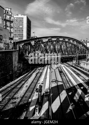 Parigi FRANCIA - Paris Gare De L'EST FERROVIE E PONTI- PARIGI STAZIONE FERROVIARIA © Frédéric BEAUMONT Foto Stock