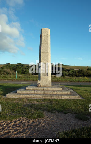 Il memoriale presentato dagli Stati Uniti alla gente del sud di prosciutti, Devon Foto Stock