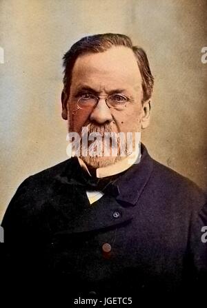 Ritratto di scienziato Louis Pasteur, Francia, 1902. Nota: l'immagine è stato colorizzato digitalmente usando un processo moderno. I colori possono non essere periodo-precisa. Foto Stock