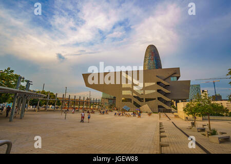 Centro di cultura e di arti di Barcellona (Disseny Hub Barcelona) Foto Stock