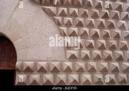 Dettaglio della Casa de los Picos Segovia,Spagna Foto Stock