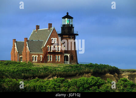 Luce di sud-est - Block Island, Rhode Island Foto Stock