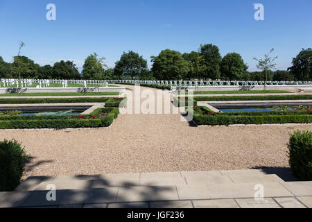 Cambridge Cimitero e memoriale americano Coton,, England, Regno Unito Foto Stock