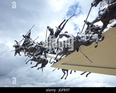 18giugno 2017, PAIPA, COLOMBIA - Il Pantano de Vargas monumento ricorda la vittoria decisiva nel corso di spagnolo che ha ottenuto l'indipendenza colombiana Foto Stock