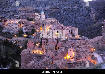 Villaggio di Albarracin, provincia di Teruel, Aragona, Spagna Foto Stock