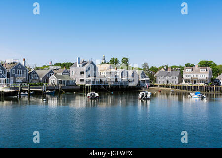 Harbour cottages, Nantucket, Massachusetts, STATI UNITI D'AMERICA. Foto Stock