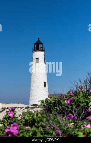 Grande Punto Faro, Nantucket, Massachusetts, STATI UNITI D'AMERICA. Foto Stock