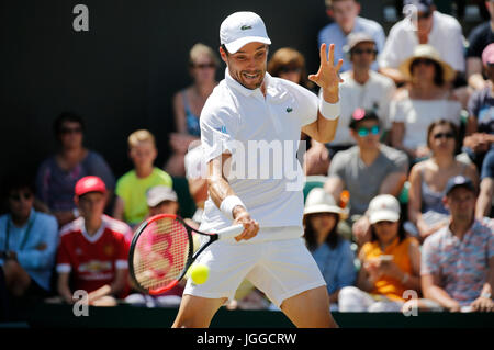 ROBERTO BAUTISTA AGUT, Spagna, i campionati di Wimbledon 2017, 2017 Foto Stock