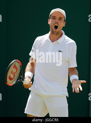 ROBERTO BAUTISTA AGUT, Spagna, i campionati di Wimbledon 2017, 2017 Foto Stock