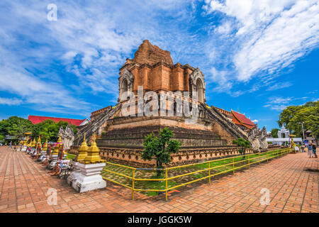 Chiang Mai, Thailandia al Wat Chedi Laung. Foto Stock