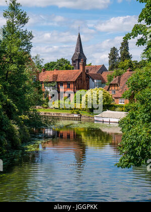 Whitchurch-on-Thames, il fiume Tamigi, Oxfordshire, Inghilterra, Regno Unito, GB. Foto Stock