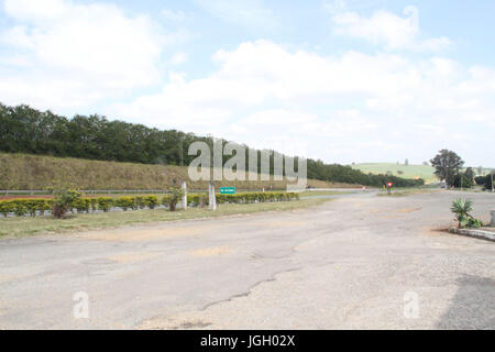 Fernão Dias autostrada, BR-381, Stop, 2016, Minas Gerais, Brasile. Foto Stock