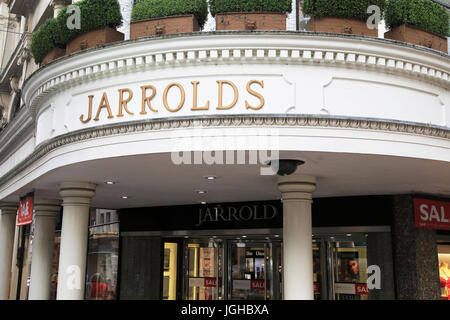 Negozio storico segno anteriore Jarrolds department store, Norwich, Norfolk, Inghilterra, Regno Unito Foto Stock