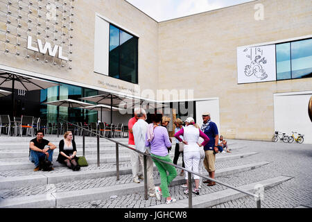 La LWL museum in Munster, Germania Foto Stock