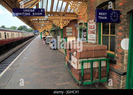 Heritage Steam Railway, Sheringham vicina, North Norfolk Railway, England, Regno Unito Foto Stock