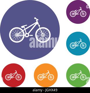 Bike set di icone Illustrazione Vettoriale