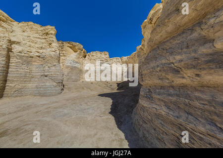 Niobrara Chalk formazioni Monumento a rocce, aka Chalk piramidi, la prima nazionale monumento naturale negli Stati Uniti, e uno che è privatamente o Foto Stock