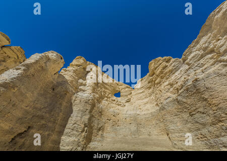 Niobrara Chalk formazioni Monumento a rocce, aka Chalk piramidi, la prima nazionale monumento naturale negli Stati Uniti, e uno che è privatamente o Foto Stock