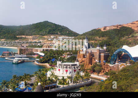 VINPEARL RESORT, NHA TRANG, Vietnam, 5 marzo 2016 - vista aerea di Vinpearl resort. Foto Stock