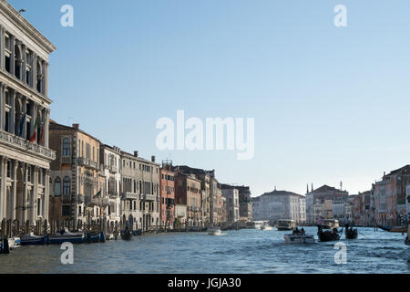 Canale Grande di Venezia, Italia Foto Stock