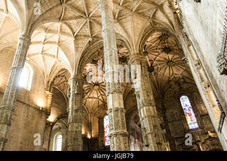 Monastero dos Jerónimos terminato nel 1601 è una delle icone del Manuelian stile di architettura Foto Stock