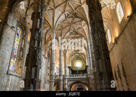 Monastero dos Jerónimos terminato nel 1601 è una delle icone del Manuelian stile di architettura Foto Stock