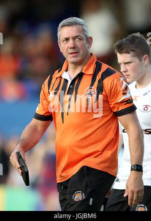 Castleford Tigers head coach Daryl Powell durante la Betfred Super League match al Belle Vue, Wakefield. Foto Stock