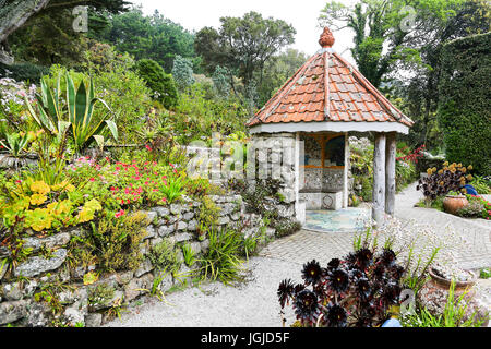 La Shell House progettata da Lucia Dorrien-Smith in Tresco Abbey Gardens, Tresco isola, isole Scilly, Inghilterra, Regno Unito. Foto Stock