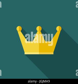 Icona della tazza di corona Illustrazione Vettoriale