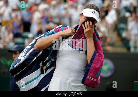 JOHANNA KONTA, GRAN BRETAGNA, i campionati di Wimbledon 2017, 2017 Foto Stock