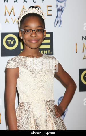 Pasadena, CA, Stati Uniti d'America. 4 febbraio, 2016. LOS ANGELES - Feb 4: Marsai Martin alla Non-Televised 47TH NAACP Image Awards a Pasadena Conference Center il 4 febbraio 2016 a Pasadena, CA Credito: Kay Blake/ZUMA filo/Alamy Live News Foto Stock