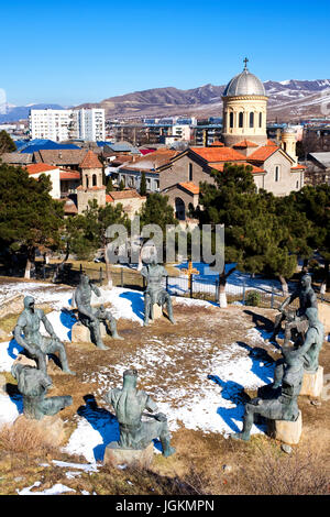 Memoriale del guerriero georgiano eroi, Gori, Georgia Foto Stock