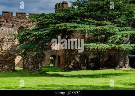 Acton Burnell Castello, Acton Burnell, Shropshire, Inghilterra, Regno Unito Foto Stock