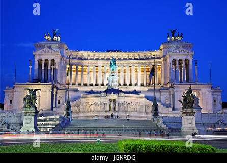 L'Altare della Patria ('Alter della patria"), noto anche come il 'Monumento Nazionale a Vittorio Emanuele II " o " Vittoriano", Roma, Italia. Foto Stock