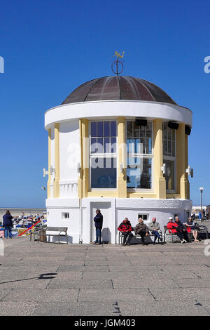 Germania, Bassa Sassonia, East Friesland, Borkum, isola del Mare del Nord, Nord bagno di mare, la costa del Mare del Nord, isola, isola Borkum, lungomare Promenade, spiaggia, n Foto Stock