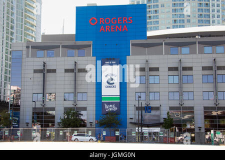 Rogers Arena, casa dei Canucks, Vancouver, Canada Foto Stock