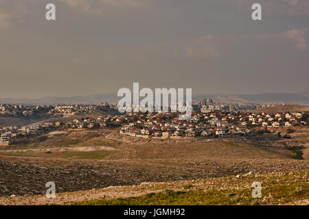 Insediamento israeliano vicino a Gerusalemme Foto Stock