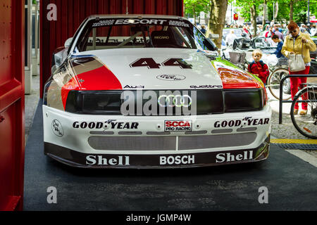 Berlino - Giugno 17, 2017: corsa auto Audi 200 Quattro Trans-Am, 1988. Classic giorni Berlino 2017. Foto Stock