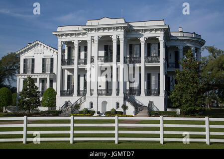 Piantagione Nottoway, costruito durante il 1850s, vicino il castello bianco, Louisiana, Stati Uniti d'America Foto Stock