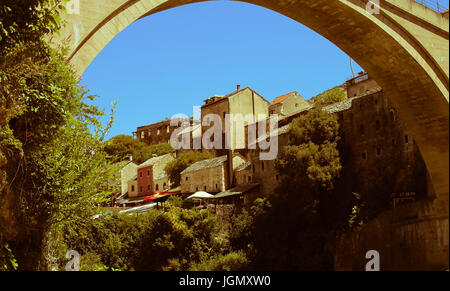 Bellissima città di Mostar, Bosnia Foto Stock