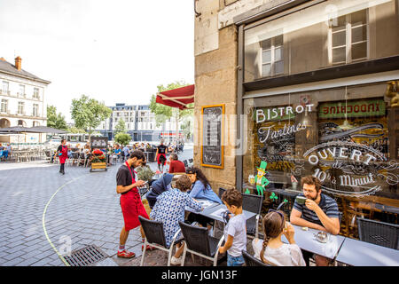 La città di Nantes in Francia Foto Stock