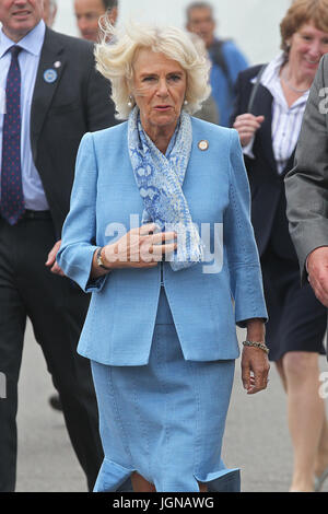 HRH Camilla, duchessa di Cornovaglia assiste il sud dell'Inghilterra mostrano a Southampton, West Sussex offre: HRH Camilla dove: Southampton, Regno Unito quando: 08 giu 2017 Credit: WENN.com Foto Stock