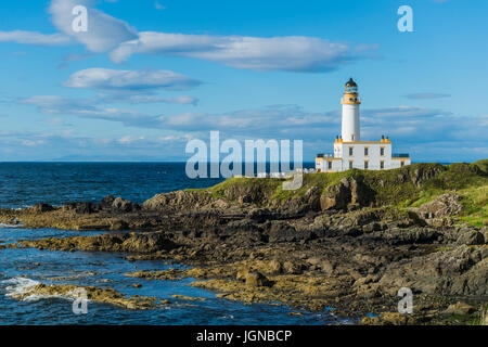 Turnberry, Scotland, Regno Unito - 4 Agosto 2016: Il vecchio faro a Turnberry che è ora parte di Trump Turnberry Resort hotel di lusso. Foto Stock