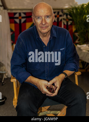 Festival Cornbury 2017 Grande Tew Oxfordshire UK..Backstage con Midge Ure. In occasione della finale del Festival Cornbury... Foto Stock