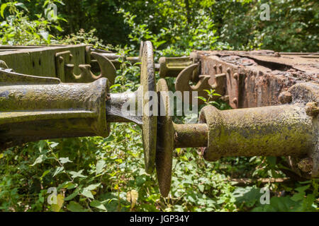 Vintage buffer ferroviaria joint giunto di collegamento Foto Stock
