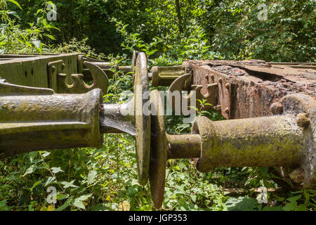 Vintage buffer ferroviaria joint giunto di collegamento Foto Stock