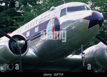 Grande Flotta di argento piano, Pearson Air Museum, Vancouver National Historic Reserve, Washington Foto Stock