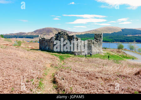 Castello di Loch Doon, Dumfries & Galloway, Scozia Foto Stock