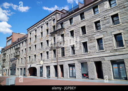 Custom House block Long Wharf Boston STATI UNITI D'AMERICA Foto Stock